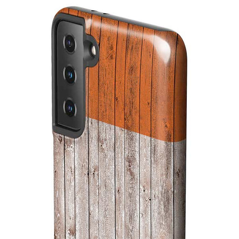 Ireland Flag Dark Wood Galaxy S21 Plus 5G Pro Case